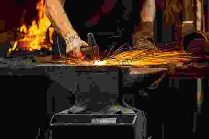 A Blacksmith Working At His Forge, Surrounded By Tools And Glowing Iron Blacksmith S Song Elizabeth Van Steenwyk