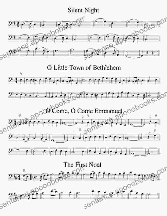 A Cello Quartet Playing Christmas Carols Cello 1 Part Of 10 Christmas Tunes For Cello Quartet : Easy/Intermediate