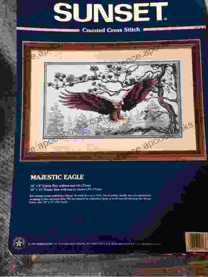 A Cross Stitch Pattern Of A Majestic Eagle Cross Stitch Patterns For Beginners Vol 1 : Simple 24 Designs For Amateurs/Beautiful Awsome Samplers/Perfect Gift For Teens Adults And Seniors