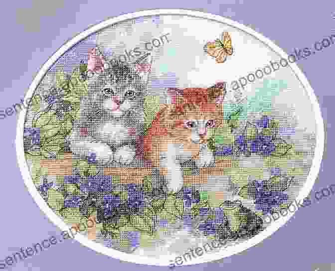 A Cross Stitch Pattern Of A Playful Kitten Cross Stitch Patterns For Beginners Vol 1 : Simple 24 Designs For Amateurs/Beautiful Awsome Samplers/Perfect Gift For Teens Adults And Seniors