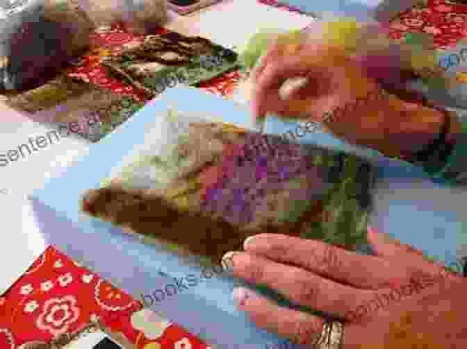 A Needle Felting Artist Working On A Project An To Needle Felting