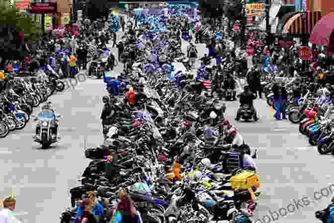 A Photograph Of A Group Of Riders Celebrating At Sturgis Sturgis 70th Anniversary (Illustrated History)