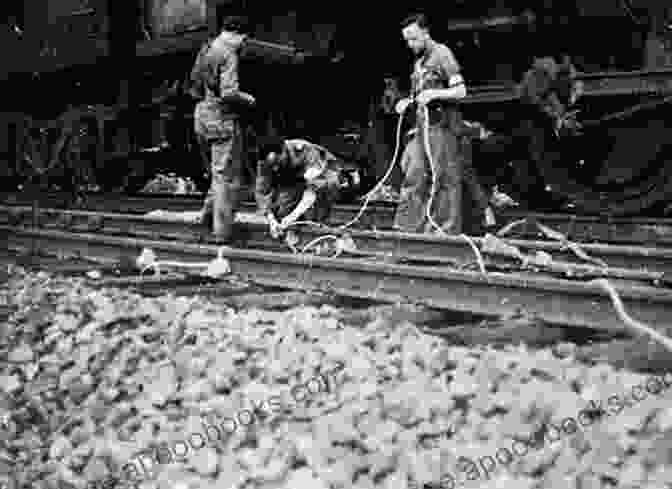 A Resistance Fighter Prepares To Sabotage An Enemy Train, His Expression Resolute Angels Of The Pacific: A Novel Of World War II