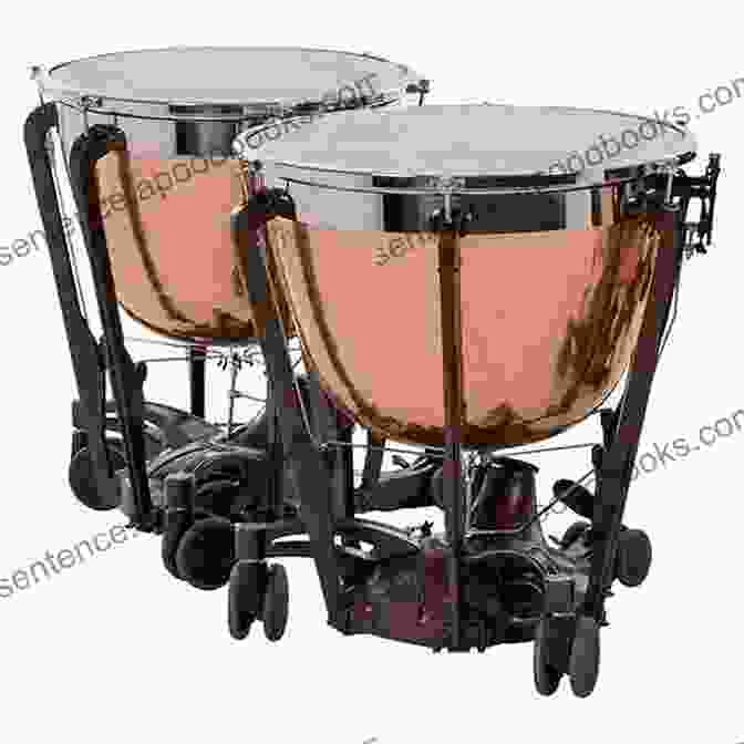 A Set Of Timpani With Large, Hemispherical Copper Shells And Single Drumheads Made Of Calfskin. Accent On Achievement: Combined Percussion 3: For Snare Drum Bass Drum Accessory Percussion Timpani And Mallets