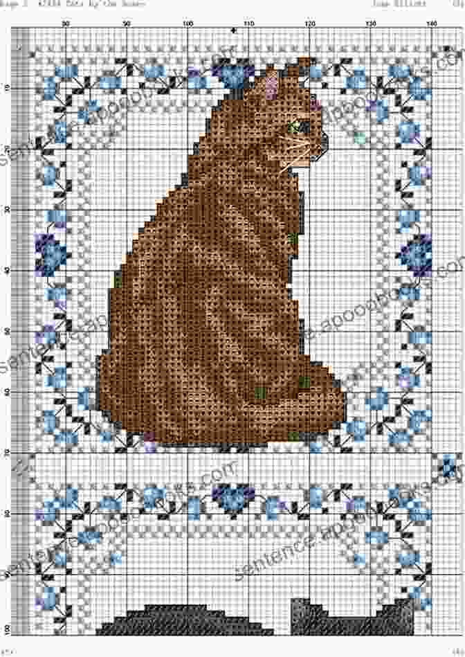 A Variety Of Cross Stitch Patterns Featuring Cats, Including Realistic Depictions, Whimsical Illustrations, And Kittens. Counted Cross Stitch Patterns: Cat Cross Stitch Patterns 48