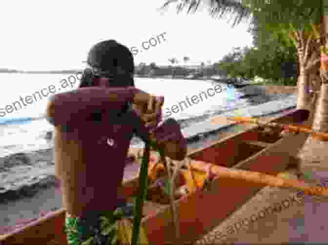 A Young Woman Experiencing The Joy Of Coconut Palm Frond Weaving Coconut Palm Frond Weavng Judy Hopkins