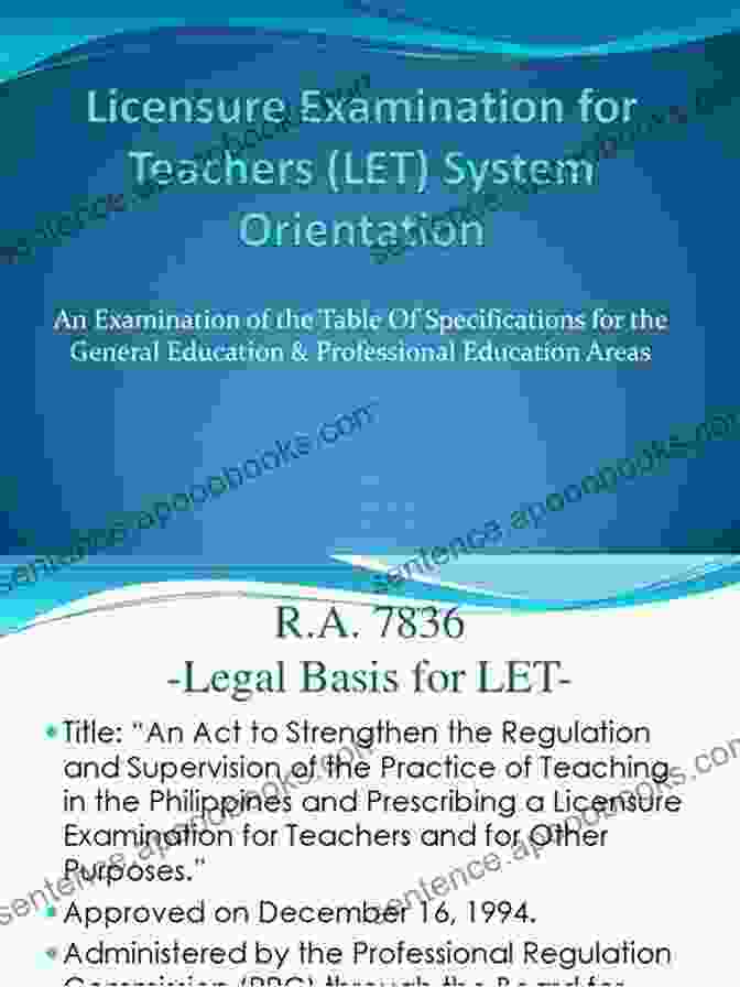 Content Analysis Of Teacher Licensure Exam Navigating Teacher Licensure Exams: Success And Self Discovery On The High Stakes Path To The Classroom