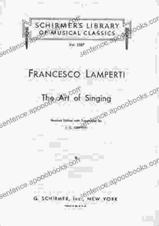 Francesco Lamperti, The Renowned Italian Tenor And Author Of 'On The Art Of Singing' On The Art Of Singing