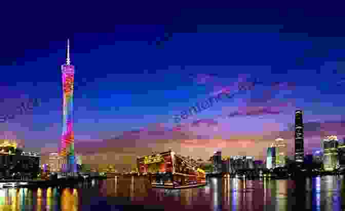 Guangzhou Skyline With Canton Tower And Pearl River A Tale Of Four Cities : Hongkong Shanghai Guangzhou Nanjing