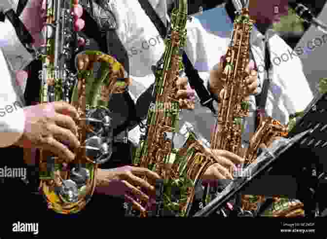 Image Showing A Group Of Concert Band Members Playing Their Flat Alto Saxophones During An Ensemble Performance. Sound Innovations For Concert Band: Ensemble Development For Intermediate Concert Band E Flat Alto Saxophone 1: Chorales And Warm Up Exercises For Tone Rhythm (Sound Innovations For Band)