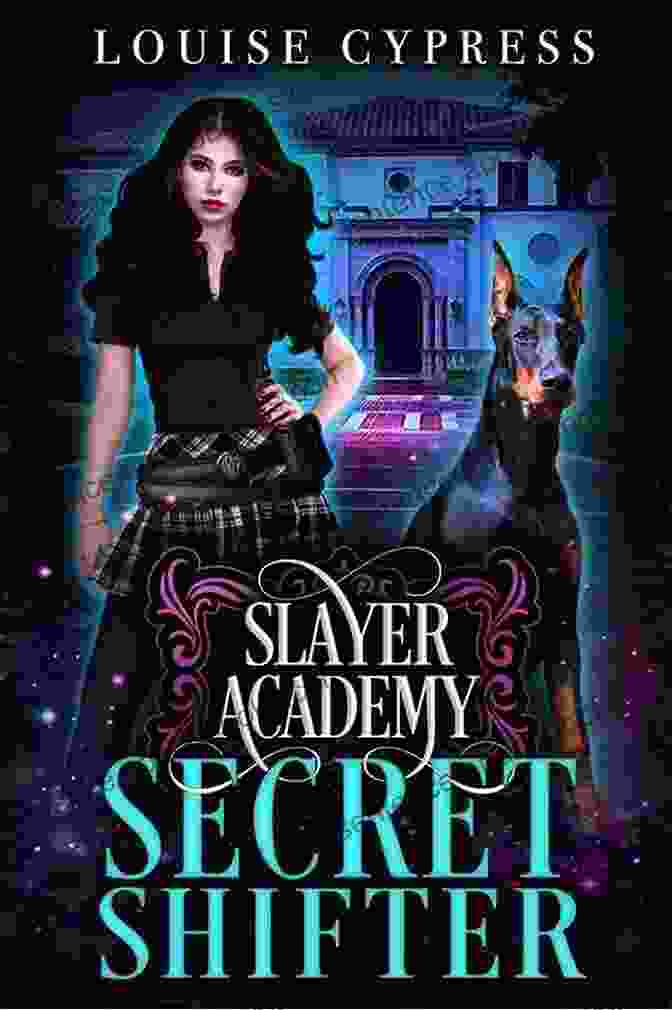 Louise Cypress, The Protagonist Of Slayer Academy Secret Shifter, Standing In A Forest, Her Snow Leopard Form Visible Behind Her. Slayer Academy: Secret Shifter Louise Cypress