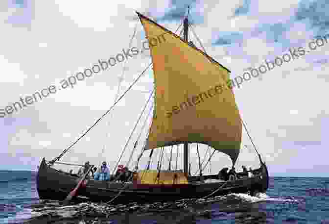 Replica Viking Longship, With Sails Billowing In The Wind South Wales: From The Romans To The Normans