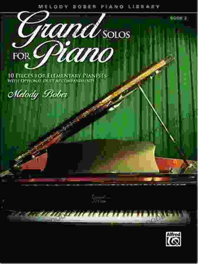 The Cover Of The Book, Melody Bober Piano Library Grand Solos For Piano, With A Grand Piano On The Front. Melody Bober Piano Library Grand Solos For Piano 2