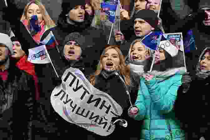 Vladimir Putin At A Political Rally, Surrounded By Supporters Holding Russian Flags Vladimir Putin: Authoritarianism And Anti Americanism